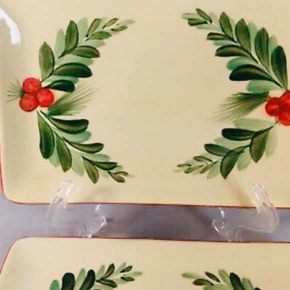 SLAH Set of 2 Christmas Memories Appetizer Plates - Picture 4 of 4